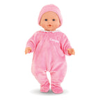 Corolle mon grand poupon pyjama met muts roze babypop 36 cm