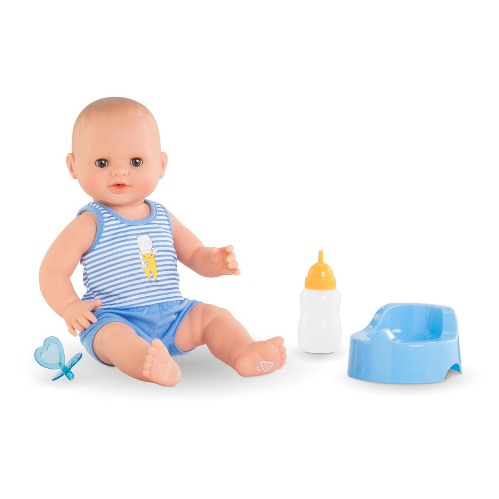 Corolle mon grand poupon drink- en plaspop - paul, 36cm