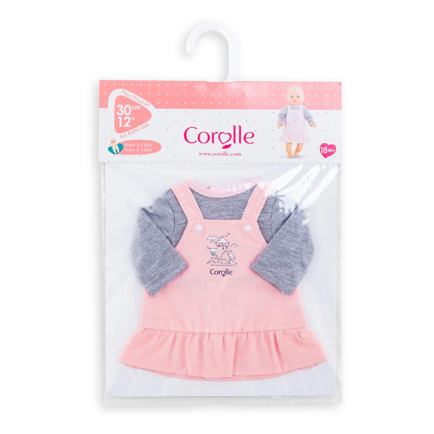 Corolle - mon premier poupon - poppenjurk met shirt 30cm