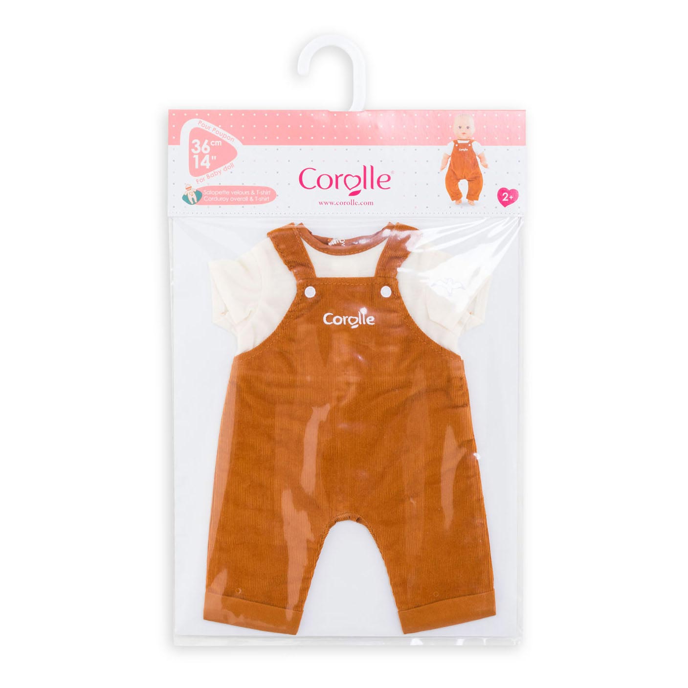 Corolle - poppenkleding - babypop overall 2in1 36cm - accessoire.