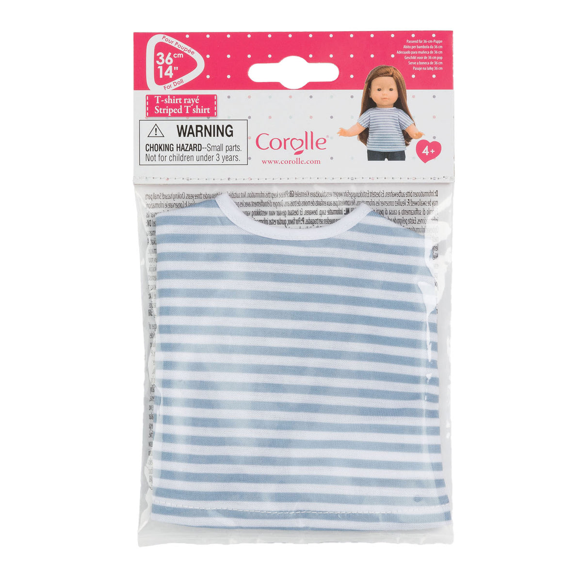Corolle - Ma gestreept t-shirt blauw 36cm