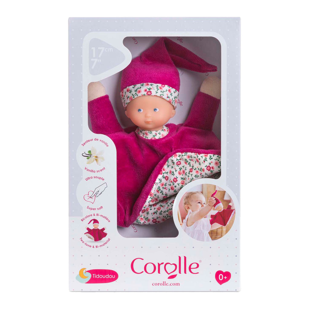 Corolle - tidoudou - roze grenadine knuffeldoek 17cm