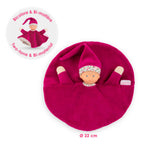 Corolle - tidoudou - roze grenadine knuffeldoek 17cm
