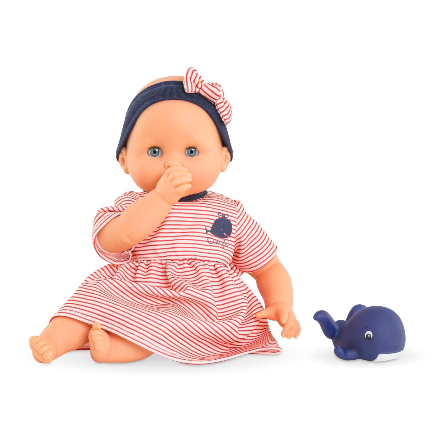 Corolle badpop calypso - walvis, 30cm