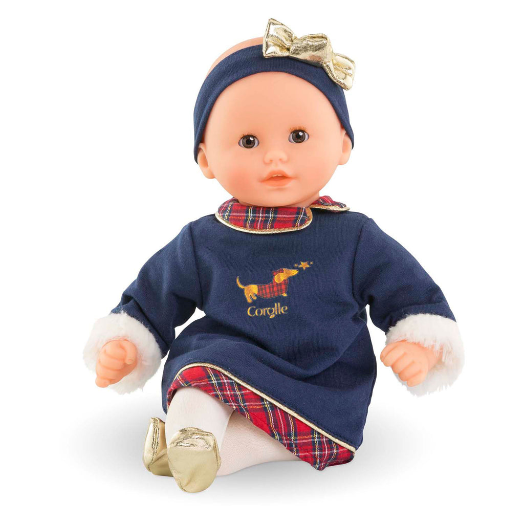 Corolle - babypop calin margaux holidays zachte pop 30cm blauw vanillegeur.