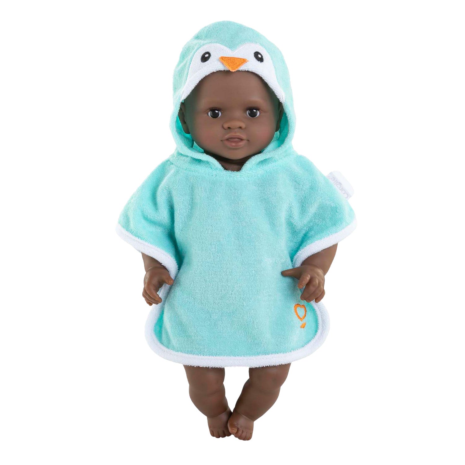 Corolle - badcape voor babypop - pinguin 30cm