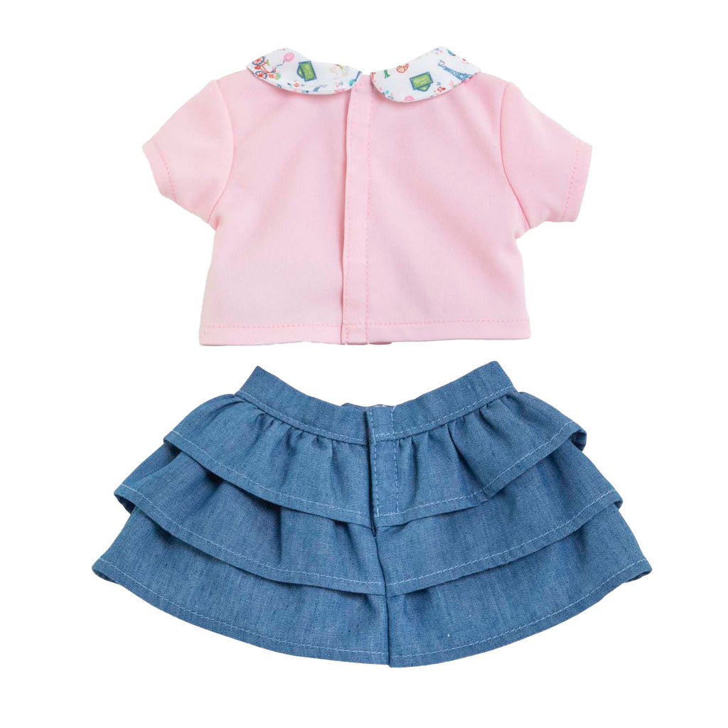 Corolle poppenkleding rok en t-shirt - babypop outfit 30cm.