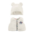 Corolle winterset babypop kleding wit 30cm - poppenoutfit.