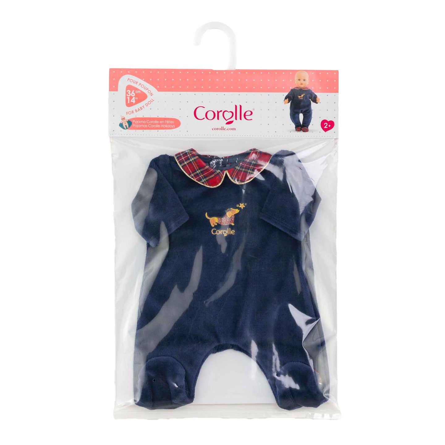 Corolle - poppen pyjama holidays - poppenkleding 36cm - pyjama set.