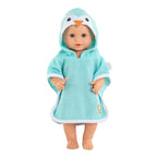Corolle - badcape voor babypop - pinguin 36cm