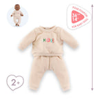 Corolle beige trainingspak voor babypop, 36cm