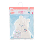 Corolle winterset babypop 36cm - poppenkleding wit polyester.