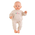 Corolle babypop trainingspak - beige outfit voor pop 42cm.