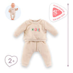 Corolle babypop trainingspak - beige outfit voor pop 42cm. m