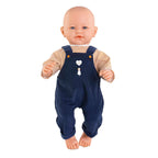 Corolle - t-shirt en marineblauw overall voor babypop 42cm