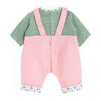Corolle poppenkleding babypop 42cm - t-shirt en overall - kleurrijke outfit.