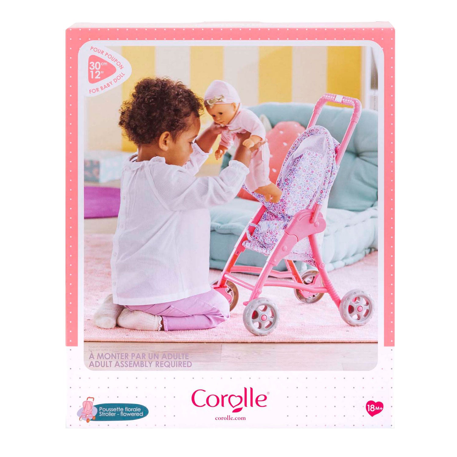 Corolle - kinderwagen bloemen voor babypop 30cm
