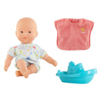 Corolle - – mini badset – badpop 20 cm – cape en bootje
