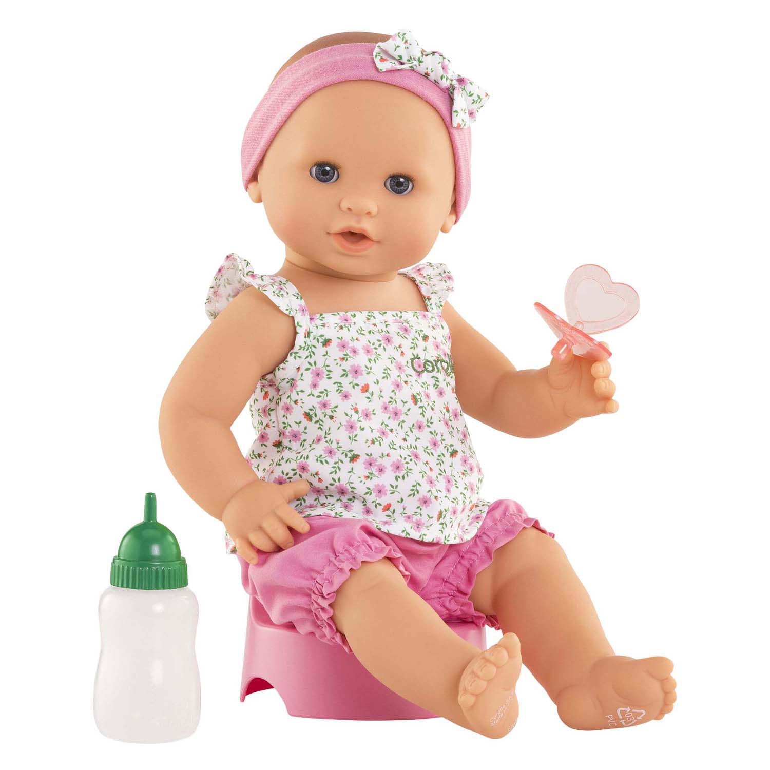 Corolle - mon grande poupon drink- en plaspop emma - 36cm