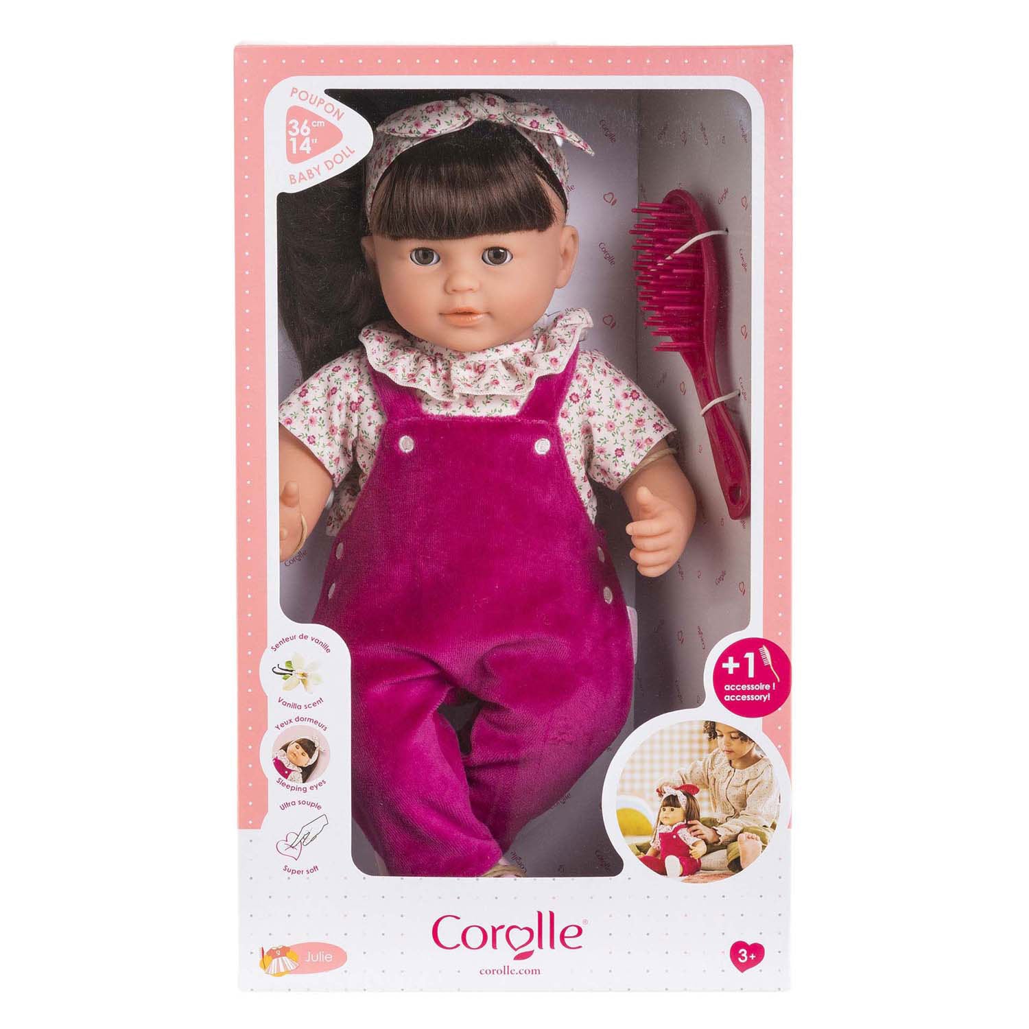 Corolle - mon grande poupon julie rose grenadine babypop - 36cm
