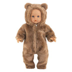 Corolle bunting brown bear onesie - 30cm