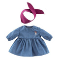 Corolle jeans jurk met sjaal kleine ontdekker - 30cm