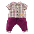 Corolle - geruit shirt met broek kleine ontdekker - 30cm