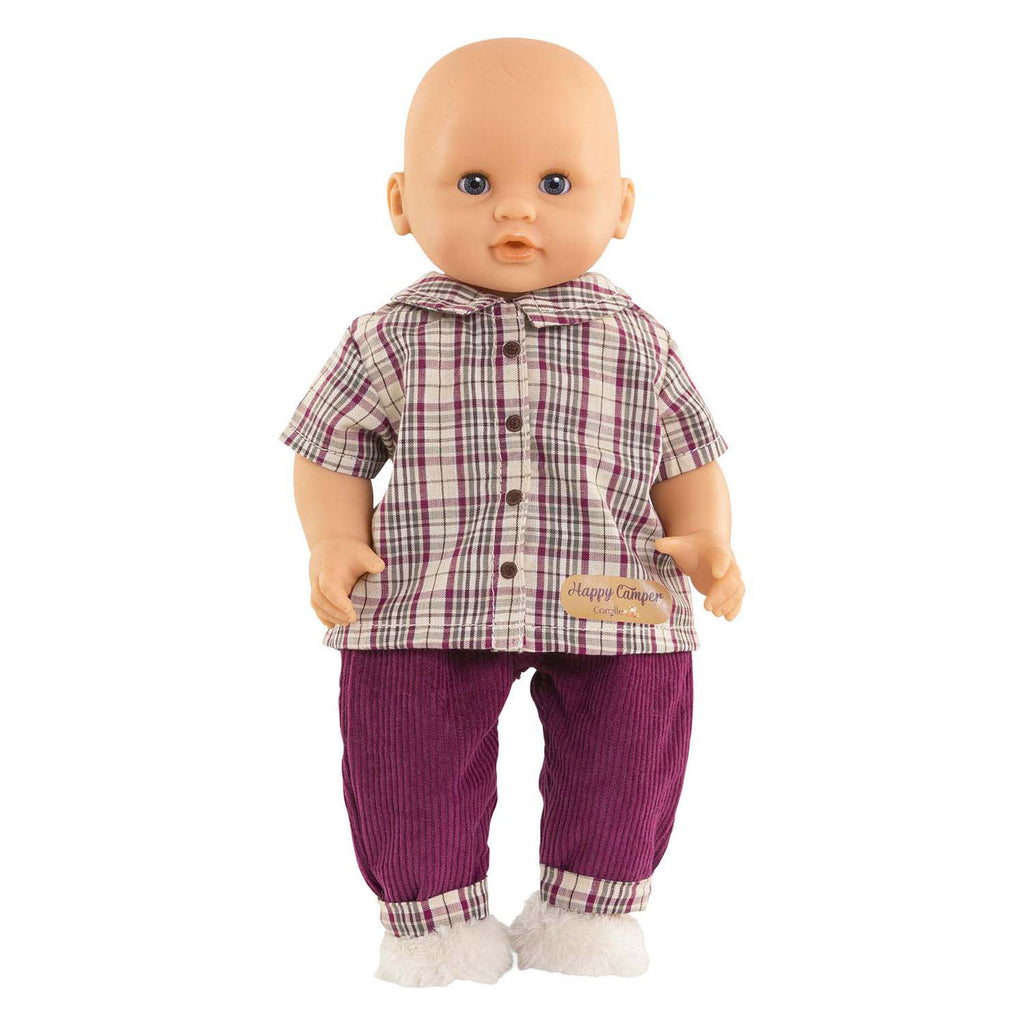 Corolle - geruit shirt met broek kleine ontdekker - 30cm
