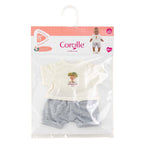 Corolle - poppenoutfit t-shirt en korte broek kleine ontdekker 30cm.