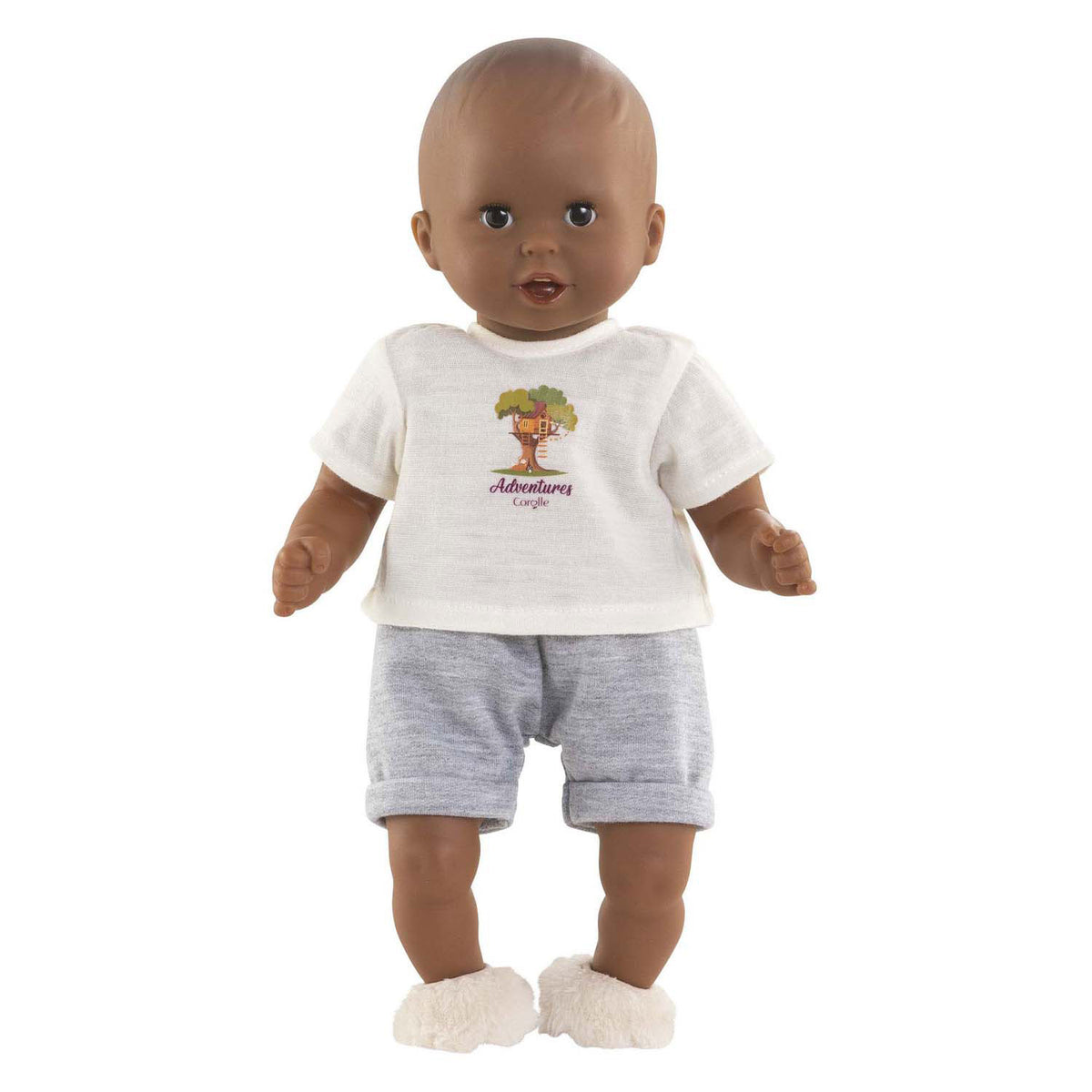 Corolle - poppenoutfit t-shirt en korte broek kleine ontdekker 30cm. m
