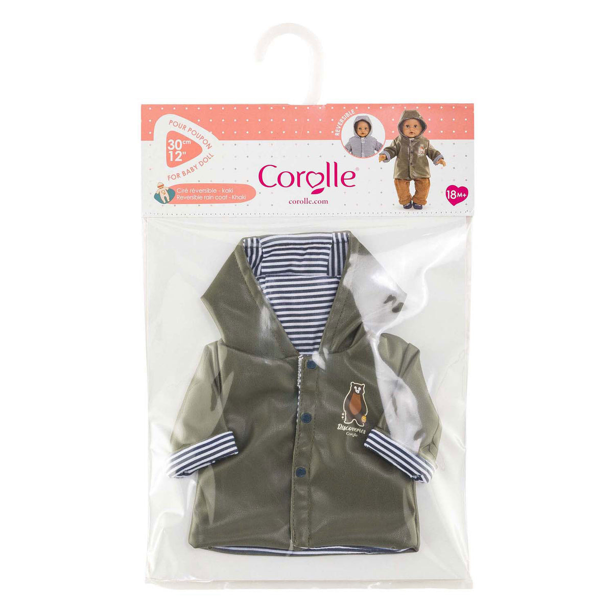 Corolle poppen regenjas omkeerbaar - 30cm