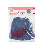 Corolle poppen jeansjurk met sjaal kleine ontdekker - 36cm