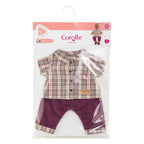 Corolle - geruit shirt met broek kleine ontdekker - 36cm