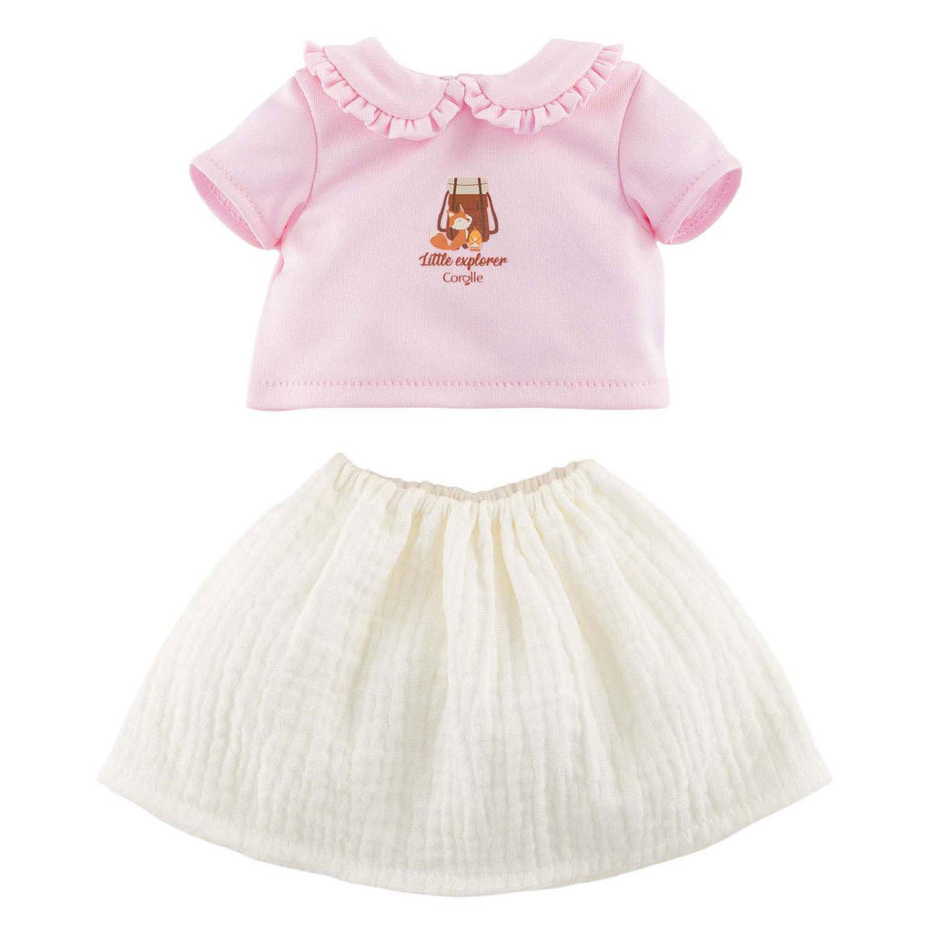 Corolle t-shirt met jurkje kleine ontdekker - 36cm