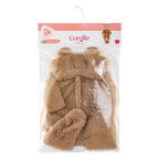 Corolle - bunting brown bear onesie - 42cm