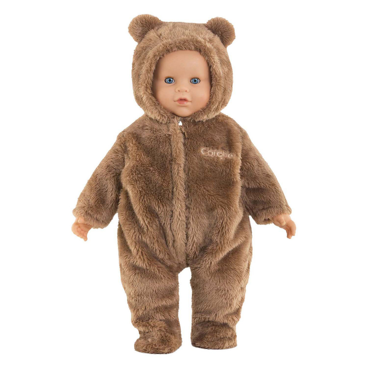 Corolle - bunting brown bear onesie - 42cm