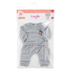 Corolle grijs poppen joggingpak kleine ontdekker - 42cm