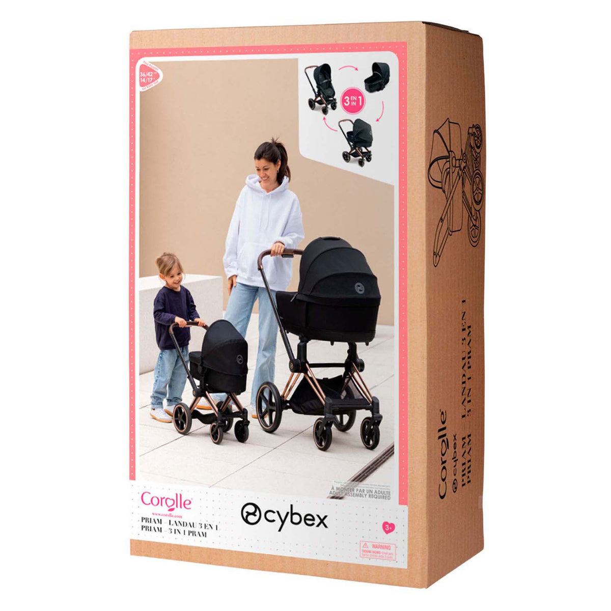 Corolle - poppenwagen 3-in-1 - 36/42cm