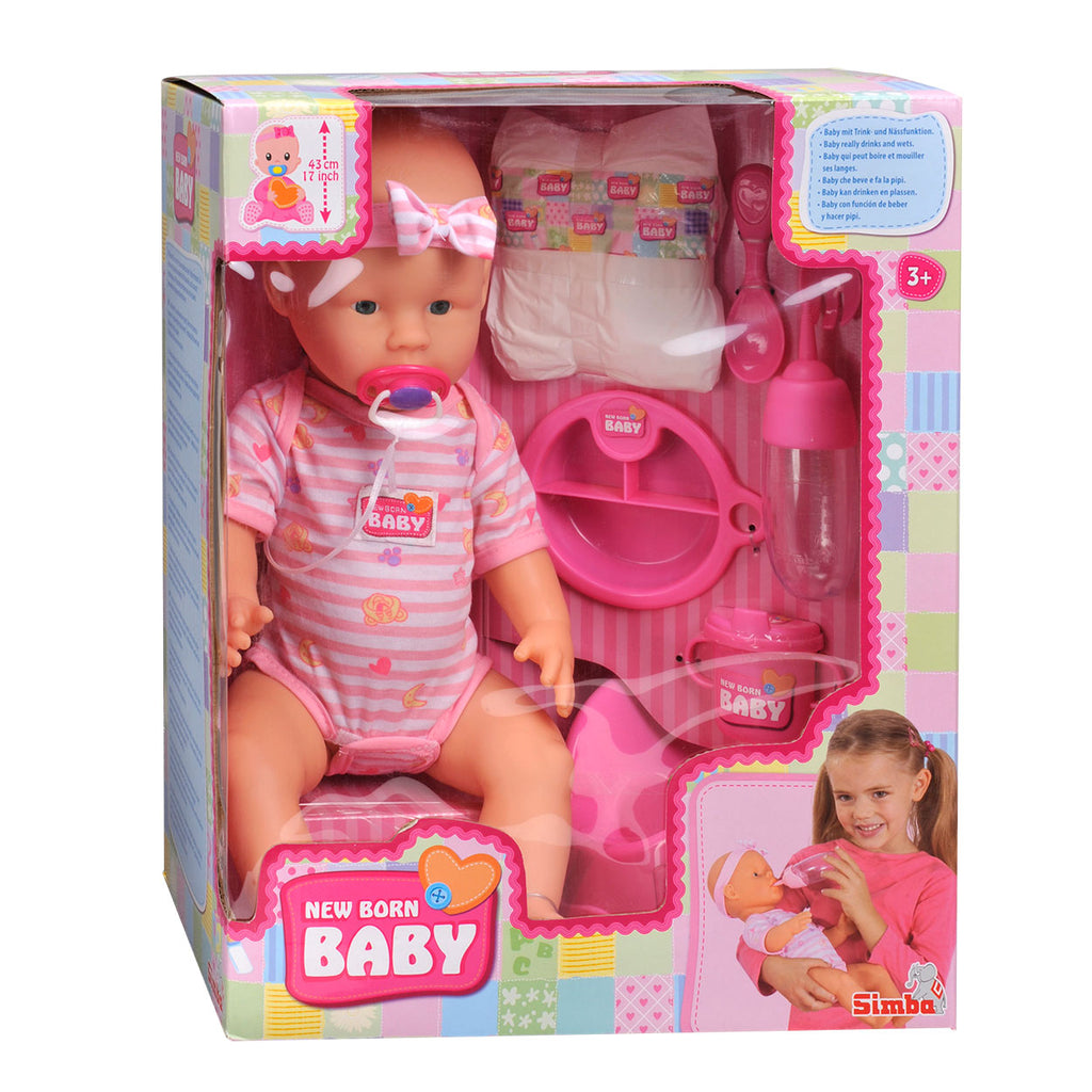 New Born Baby - New Born Baby drink- en plaspop 8dlg.
