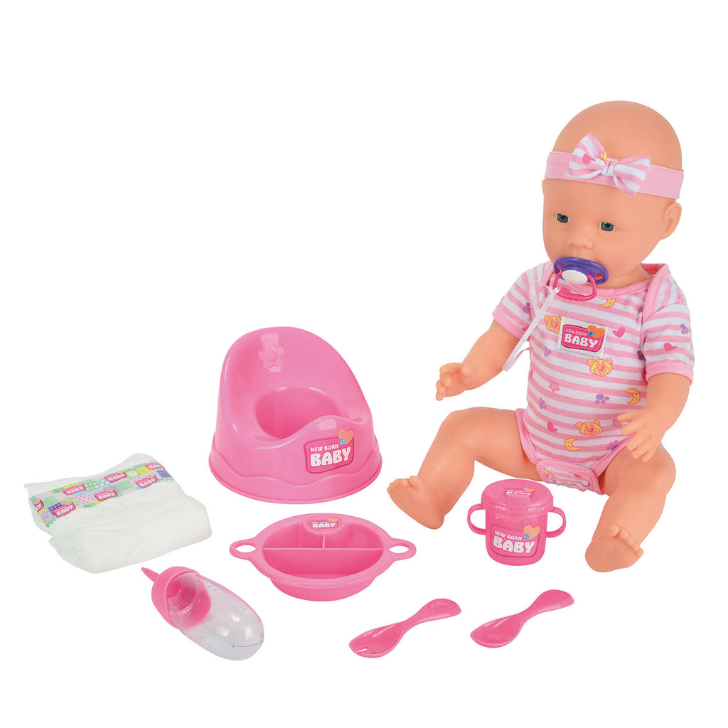 New Born Baby - New Born Baby drink- en plaspop 8dlg.