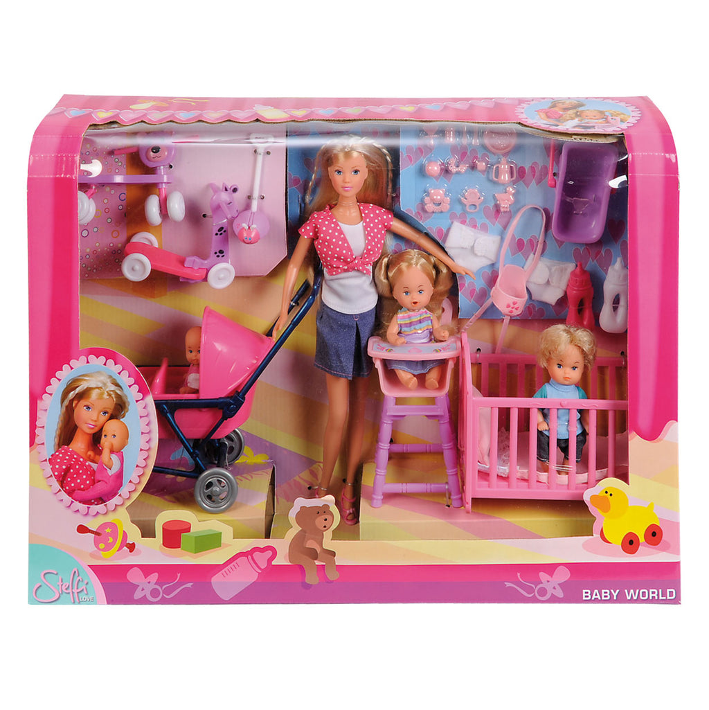 Simba - steffi love - baby world set - 29 cm - pop - vanaf 3 jaar