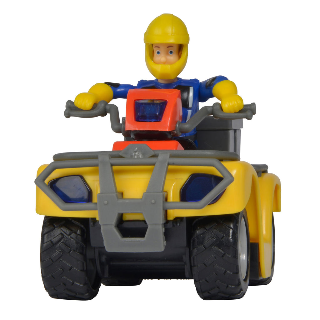 Simba - Simba brandweerman sam speelgoed quad met figuur - actievoertuig.