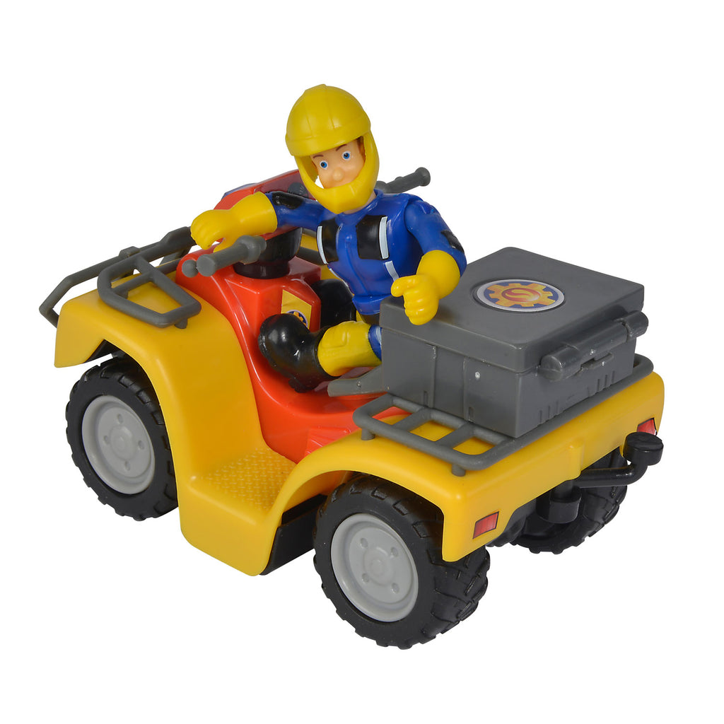 Simba - Simba brandweerman sam speelgoed quad met figuur - actievoertuig.