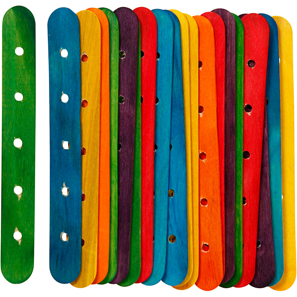 Creativ Company - Creativ Company Https://www.cchobby.nl/constructiestokjes-l-15-cm-b-1-8-cm-gatgrootte-4-mm-diverse-kleuren-20-div-1-doos
