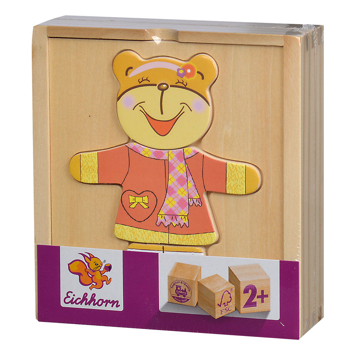Eichhorn - houten puzzel beer 20 stuks