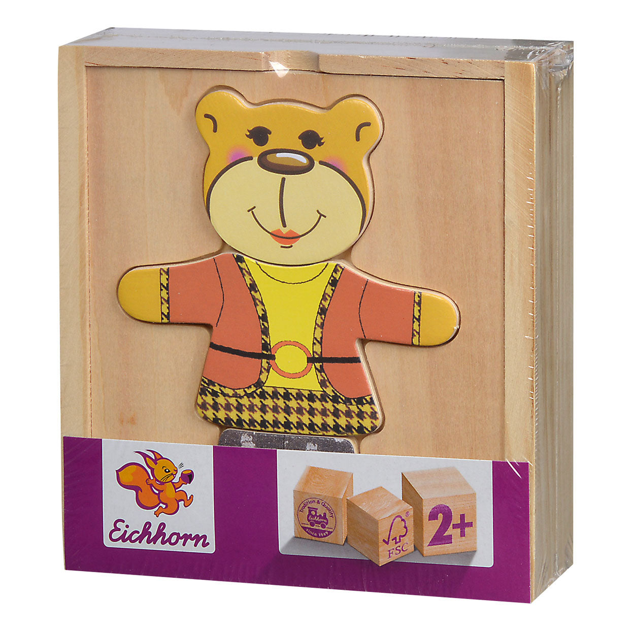 Eichhorn - houten puzzel beer 20 stuks