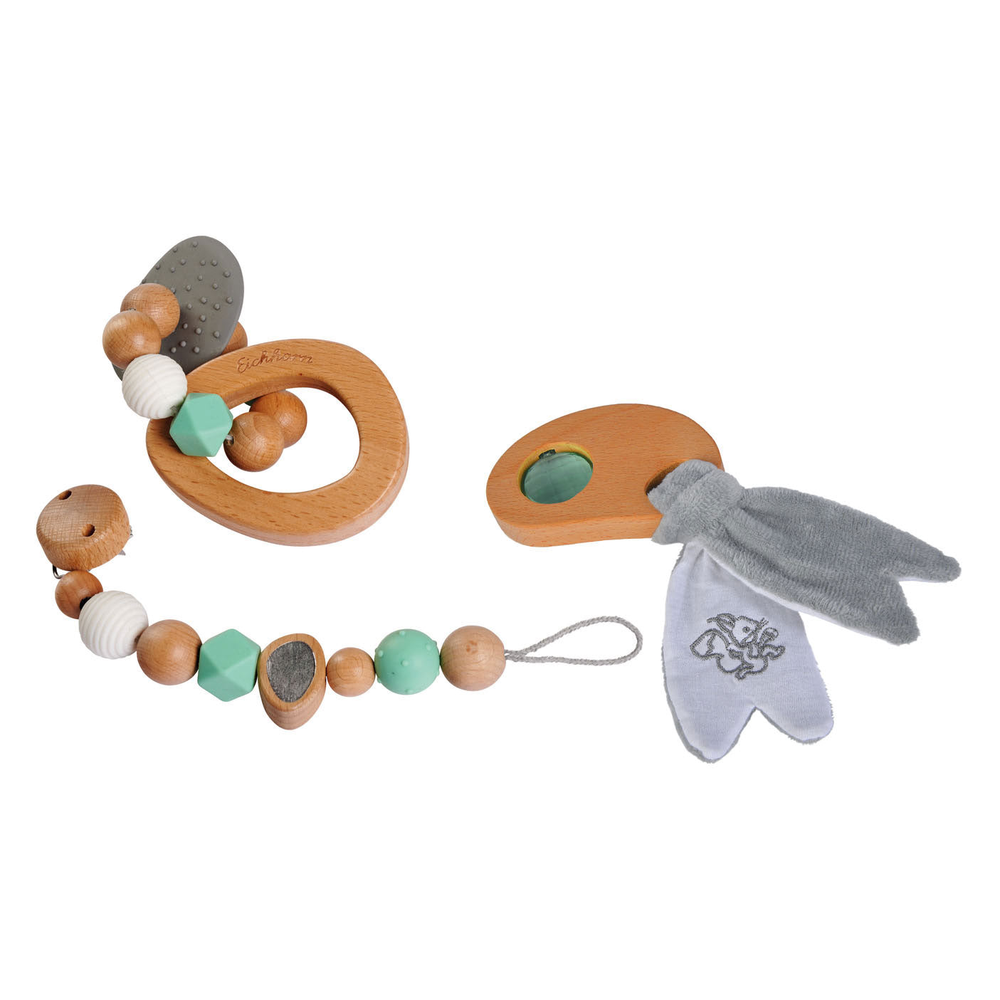 Eichhorn - baby pure houten cadeauset 3dlg.