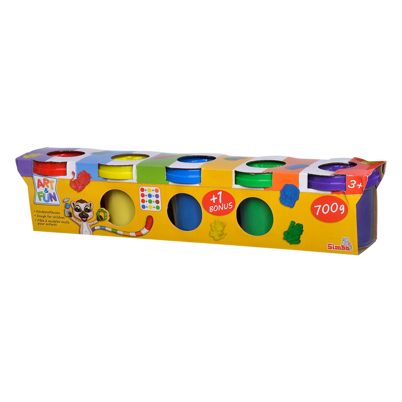 Simba - Simba Art & fun kinderklei - 5 kleipotjes