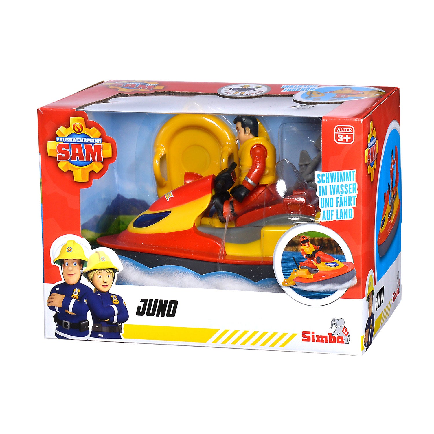 Simba - Simba Brandweerman sam juno jetski met figuur