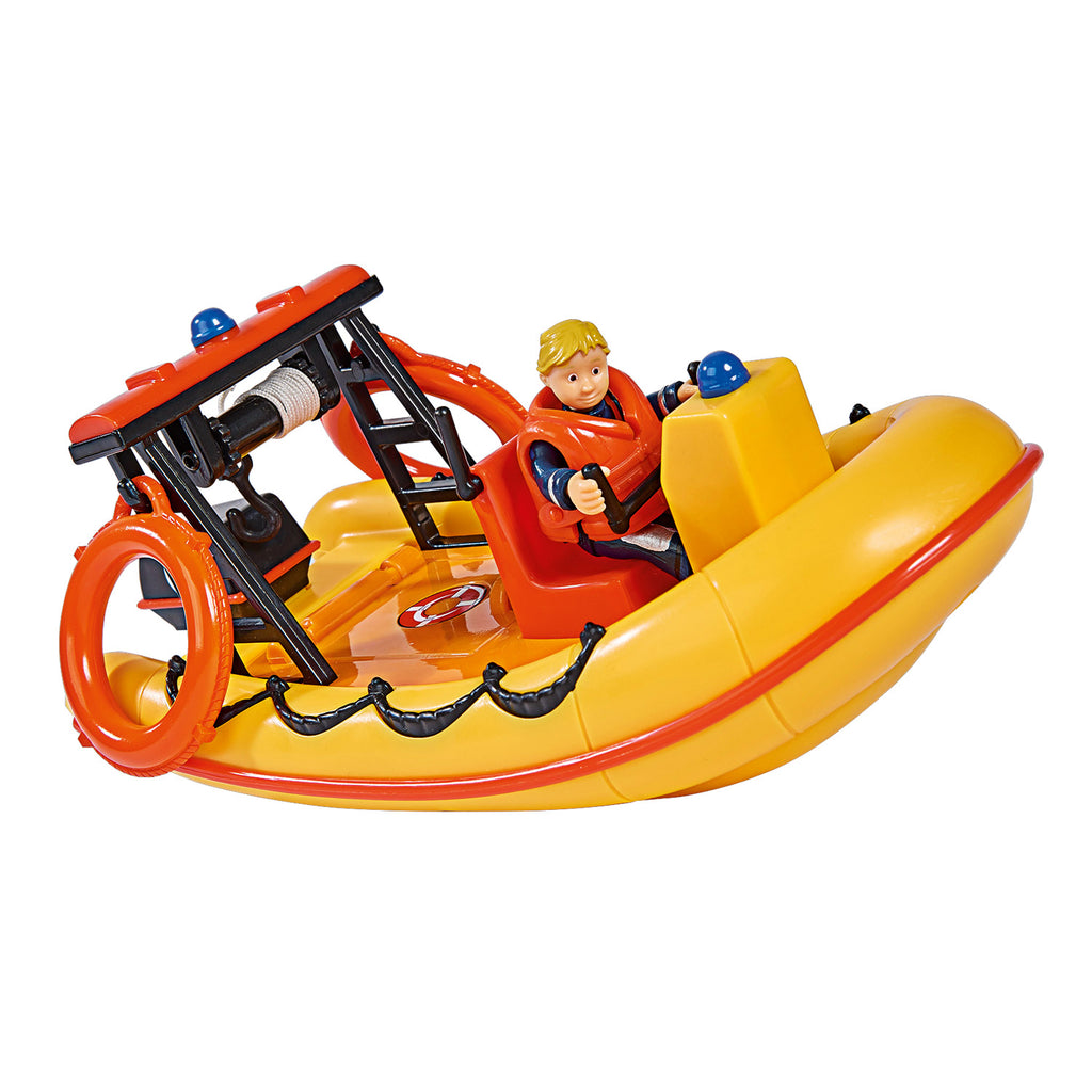 Simba - Simba Brandweerman sam neptune reddingsboot met figuur